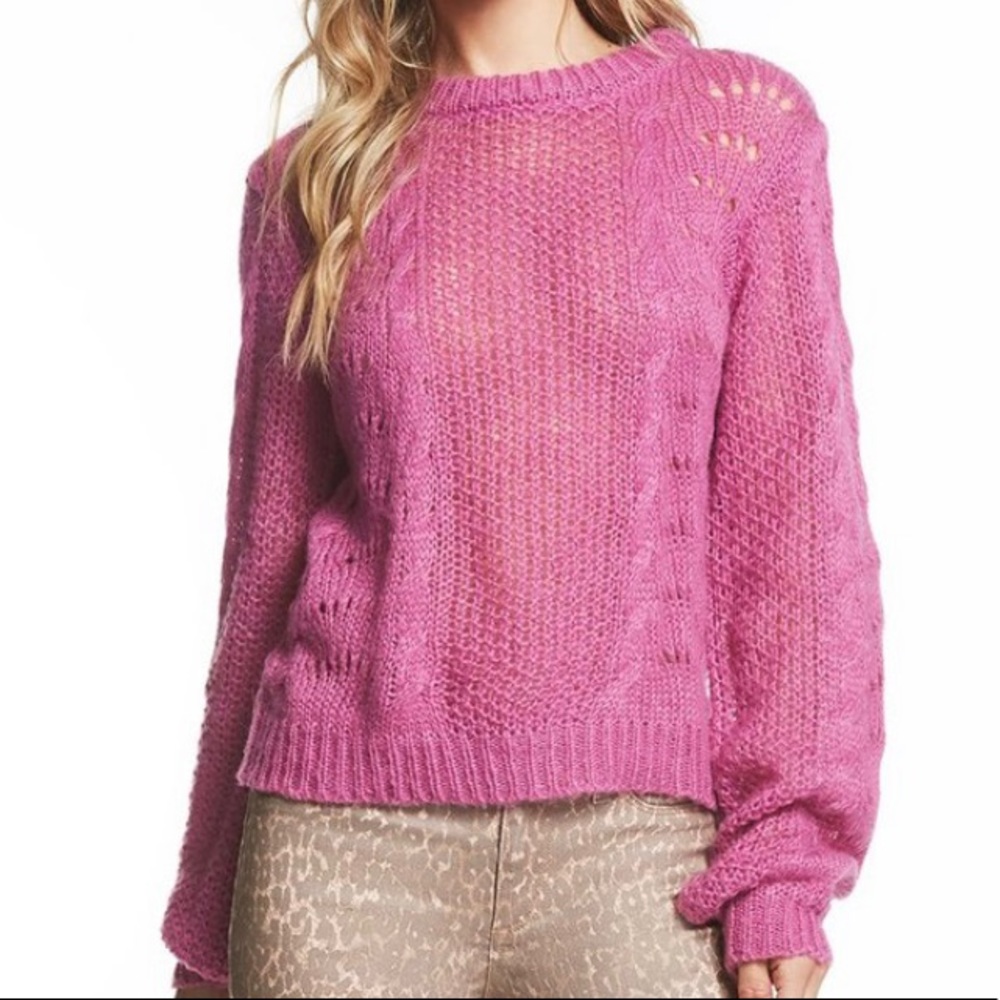 2X Hazel Pointelle Sweater by Jessica Simpson